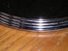 SUPERBE PLATEAU ART DECO - MIROIR et METAL CHROME - 1930 -  