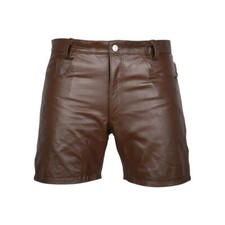 Shorts En Cuir Pour Hommes