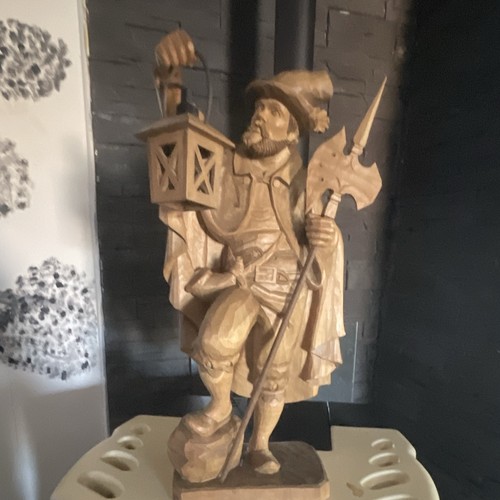 Figurine bois marron homme - en,