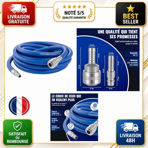 Tuyau air comprimé pvc - air,