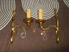 PAIRE D APPLIQUES EN BRONZE