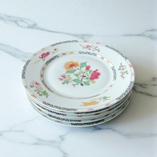 Limoges. Raynaud. 6 Porcelain Flat Plates Model Formosa China 18th Century