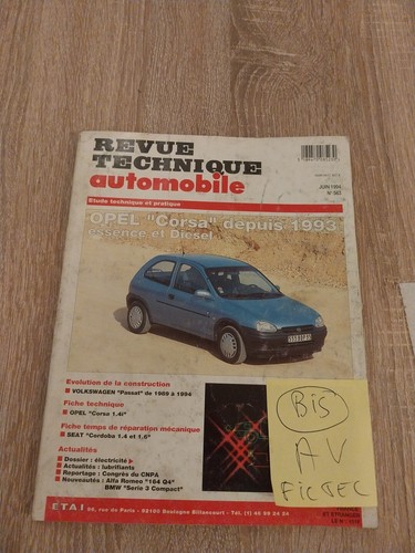 Revue technique opel corsa - technique,