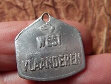 Dog TAX DOG PLATE identity WEST FLANDERS MEDAL 1965
