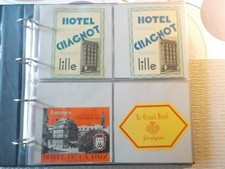 133 ETIQUETTE ANCIENNE  HOTEL