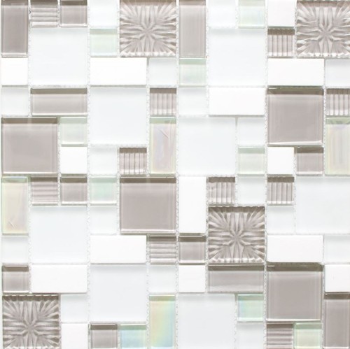 Pâte verre blanc gris - de,