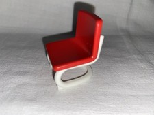 Playmobil red and white chair home office school