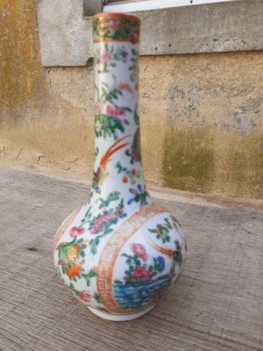 Vase bouteille porcelaine - bouteille,