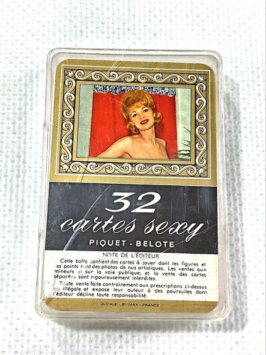 Ancien jeu cartes sexy - ancien,