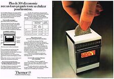 1977 ADVERTISEMENT THERMOR gas stove (2 pages)