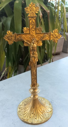 Vintage croix autel - croix, d'autel