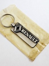 KEYRING - RENAULT 1980s Metal Embossed - NEW - Vintage R5 R12 R18 R21 Express
