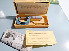 Mitutoyo Outside Micrometer 0-1" .0001 Spherical Anvil w/ Case & Wrench Complete