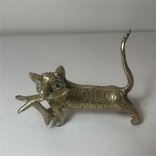 Statuette chacal laiton - chacal, en