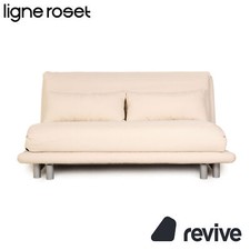 Ligne Roset Multy Tissu Canapé Crème Trois Places Canapé Lit