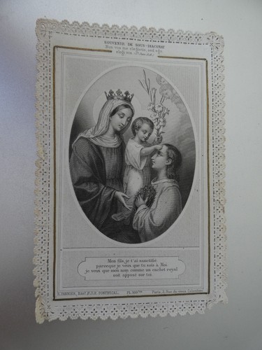 Image pieuse canivet dentelle