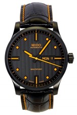 Montre homme Mido Multifort Automatic Noir Cadran Dress M005.430.36.051.80 100M