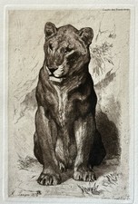 Auguste Lançon Gravure Eau