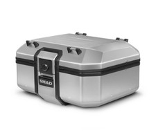 BAULETTO TOP CASE SHAD ALLUMINIO TR37 TERRA BLACK EDITION 37 LT GRIGIO