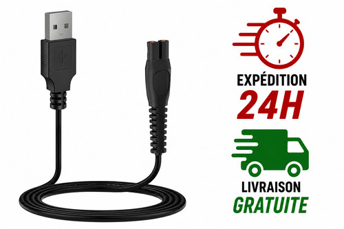 Câble usb chargeur - usb, rasoir