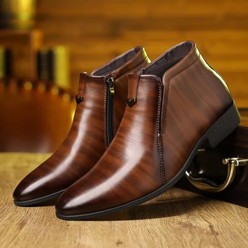 Bottines rétro cuir - bottines,