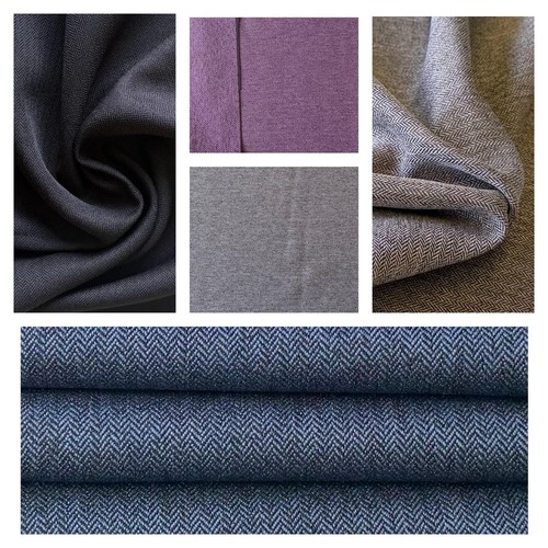 Tissu laine chevron - laine,