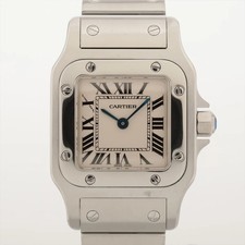 Cartier Santos Galbee W20056D6 SS SS QZ Ivory-Face