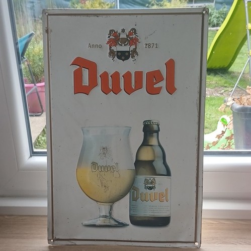 Plaque métal duvel - plaque,
