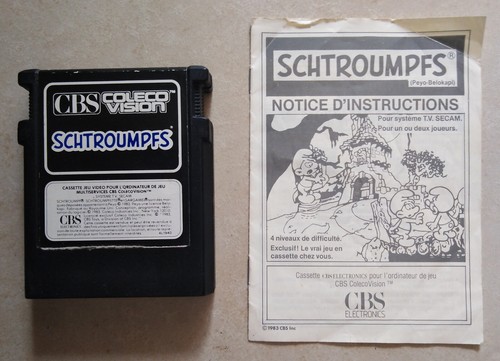 Cbs colecovision schtroumpfs - colecovision,