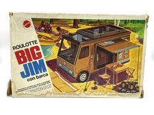 1971 Mattel Big Jim Sports Camper with 15" Boat ROULOTTE CAMPER # FT11