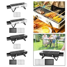 Barbecue à charbon de bois, poêle Portable, pliable, pour plage, fête en