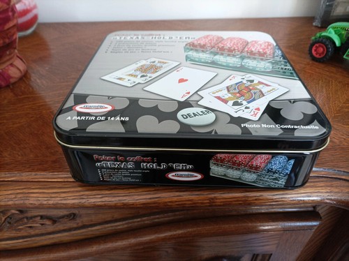 Boite jetons poker tapis - jetons, +