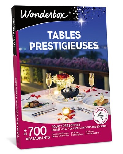 Coffret wonderbox tables - e-coffret,