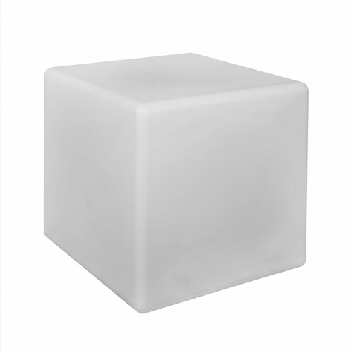 Cube lumineux jardin blanc - cube,