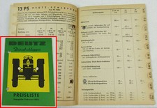 Deutz D15 D25 D40 S F1L712 F2L F3L F4L 514 Diesel Tractor Price List 2/59