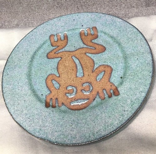 Assiette céramique bleue - céramique,