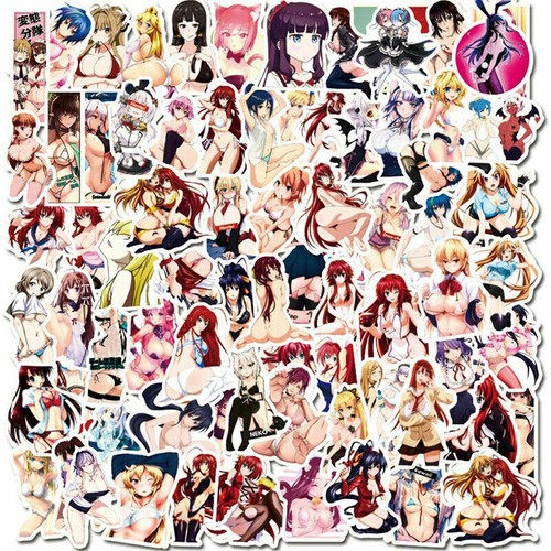 100 sexy anime girl stickers - girl,