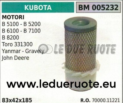 Filtre air moteur kubota - air,