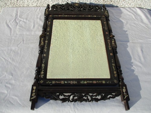 Miroir mural bois sculpte - mural, en