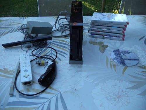 Console nintendo wii noire - noire, +