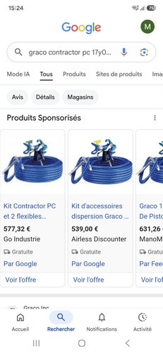 Graco contractor pistolet - pc,