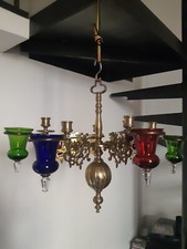 Superbe Lustre Lampe a huile