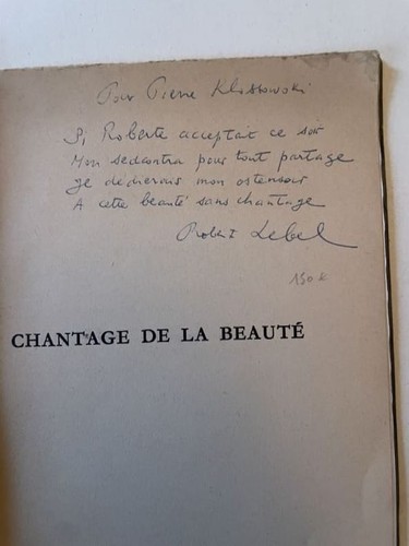 Lebel chantage de - lebel, la