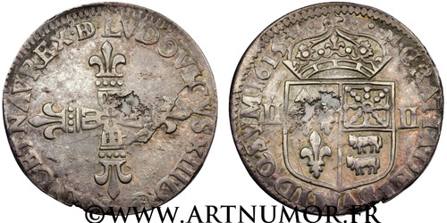 Louis xiii quart écu du - -, d'Écu