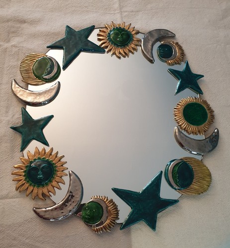 Rare grand miroir marion - ,