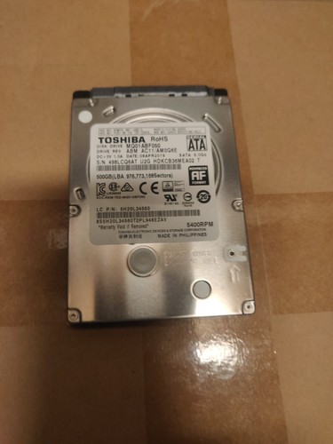 Toshiba 500 5400 rpm - 5400, 2,5"