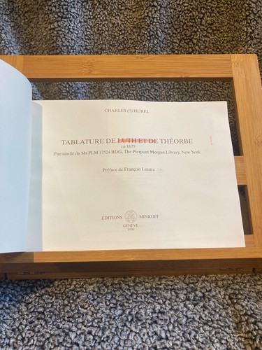 Charles hurel tablature - tablature, de