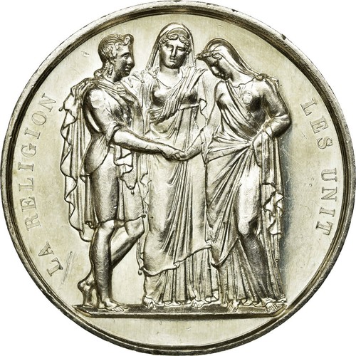 France jeton wedding - wedding,, 1866