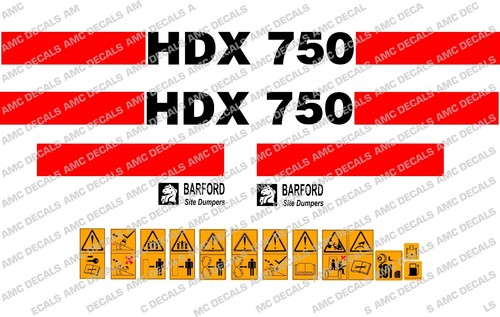 Autocollants barford hdx750 - barford,