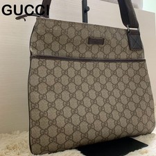 Gucci Brown GG Canvas Crossbody Bag Sacoche Authentic